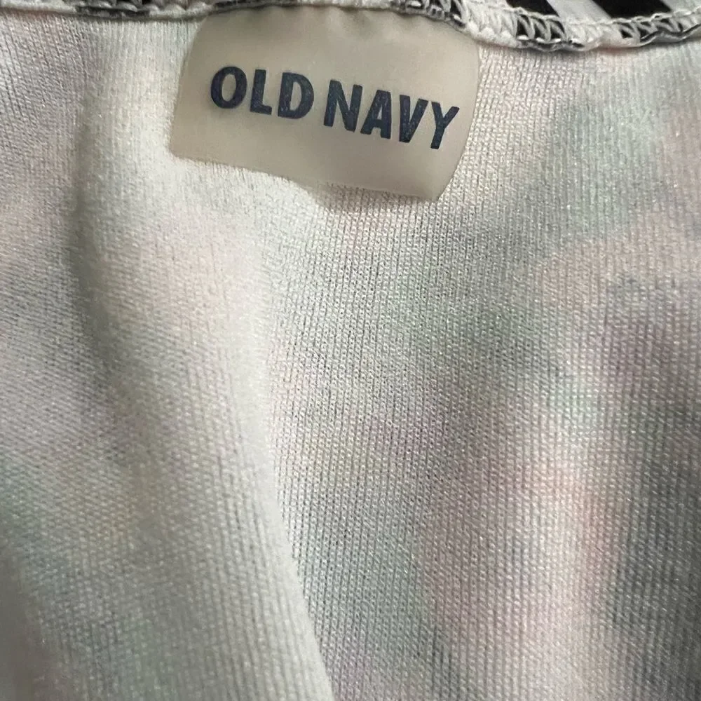 Old Navy Absolutely adorable girls floral and striped swim top size small